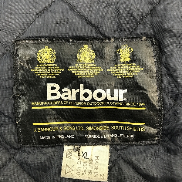 実際に弊社で買取させて頂いたBarbour/バブアー キルティング ジャケット XL の画像 2枚目