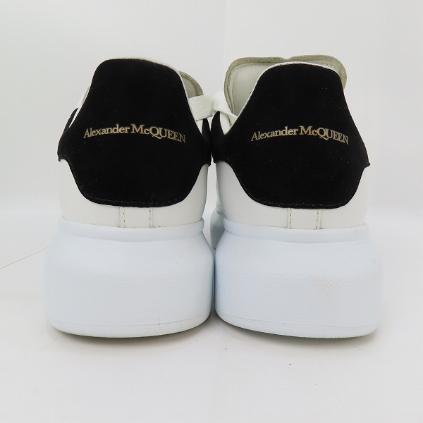実際に弊社で買取させて頂いたAlexander McQueen/アレキサンダーマックイーン レザーオーバーサイズドスニーカー スニーカー ホワイト 553770/38Eの画像 1枚目