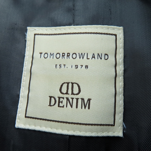 実際に弊社で買取させて頂いたDENIM×TOMORROWLAND/デニム×トゥモローランド DOLPHIN ラムレザーシングルライダースジャケット 50の画像 2枚目