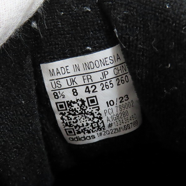 実際に弊社で買取させて頂いたadidas/アディダス LAWSUIT CBLACK/WONBEI/CBLACK/ロースーツ コアブラック IG8280/26.5の画像 5枚目