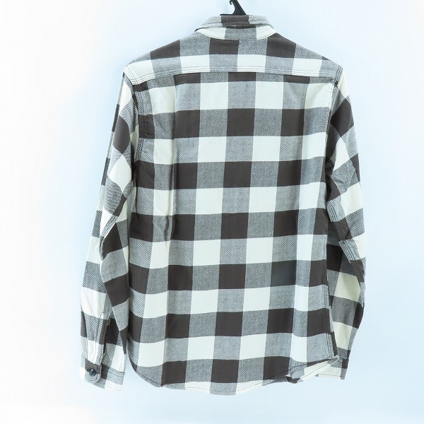 実際に弊社で買取させて頂いたSUGAR CANE/シュガーケーン チェック柄 長袖シャツ ホワイト×チャコールグレー系/Mの画像 1枚目