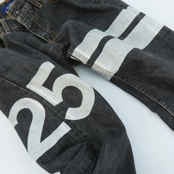 実際に弊社で買取させて頂いたJUNYA WATANABE COMME des GARCONS MAN/ジュンヤワタナベコムデギャルソンマン ペイント デニムパンツ WI-P002/AD2002/Sの画像 7枚目