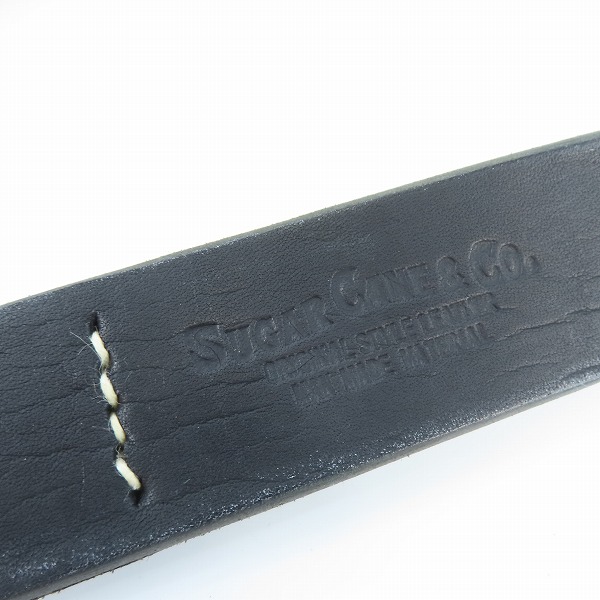 実際に弊社で買取させて頂いた(1)【未使用】SUGAR CANE/シュガーケーン レザーベルト/SCO-2320/ブラック/40の画像 4枚目