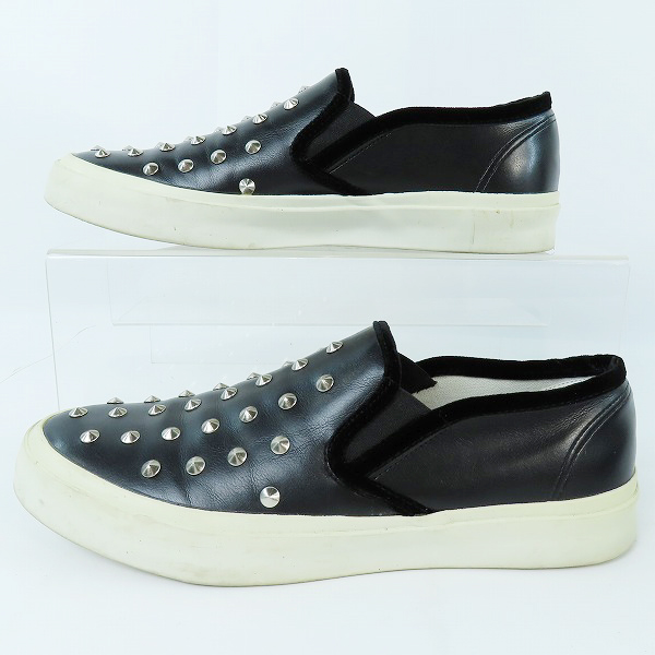 実際に弊社で買取させて頂いたJUNYA WATANABE COMME des GARÇONS MAN/ジュンヤワタナベ コム デ ギャルソン マン スタッズ スリッポン スニーカー/Sの画像 3枚目