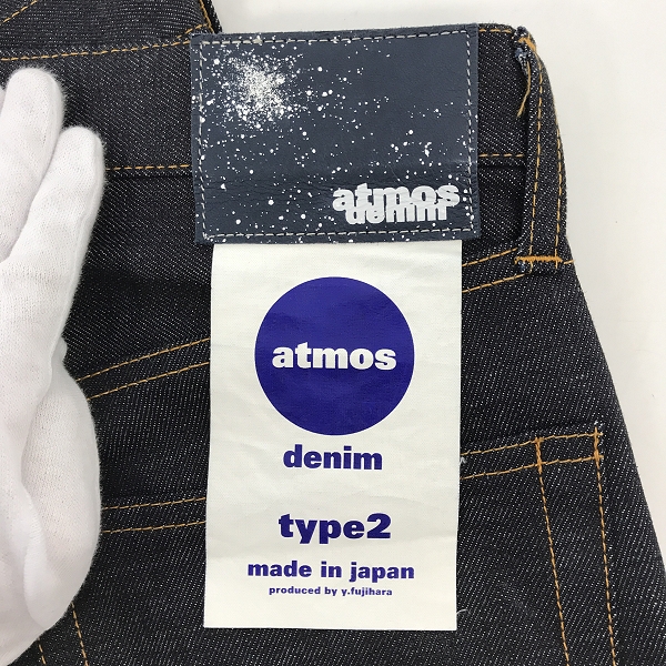 実際に弊社で買取させて頂いた【未使用】ATMOS/アトモス TYPE 2/タイプ2 デニムパンツ AT19302/33の画像 2枚目