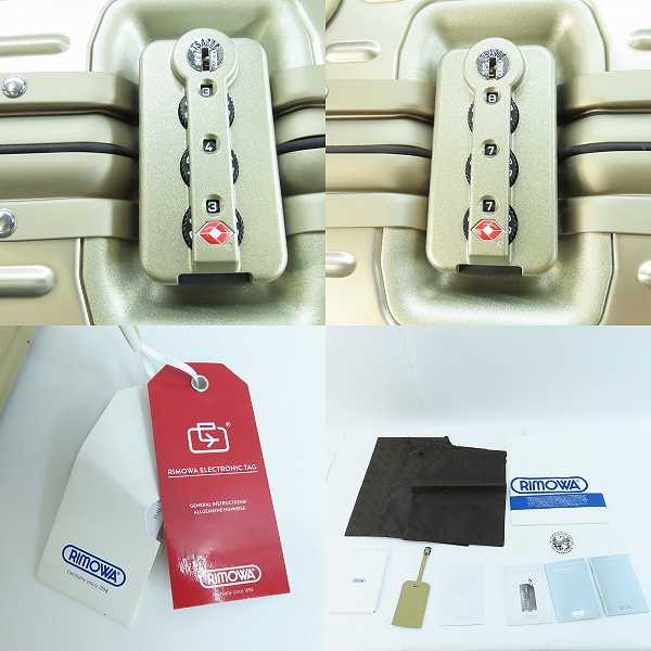 実際に弊社で買取させて頂いたRIMOWA/リモワ トパーズ チタニウム 4輪 キャリーケース/スーツケース 924.77/98Lの画像 8枚目