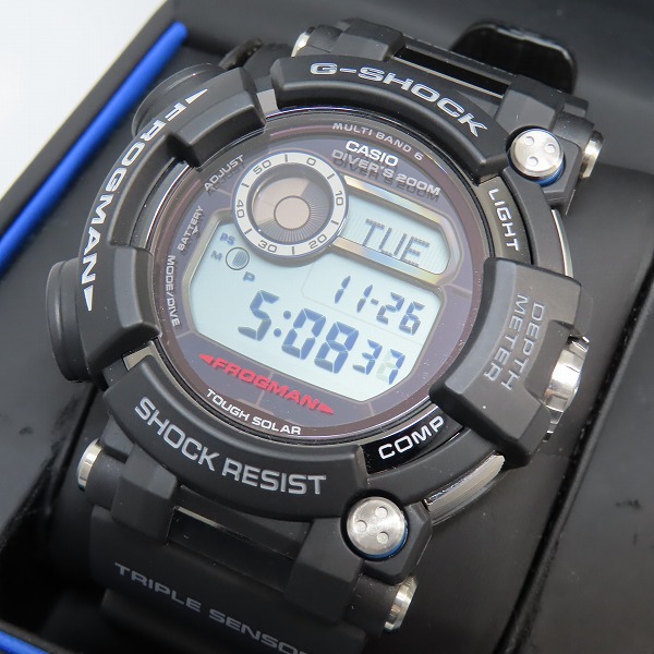 実際に弊社で買取させて頂いたG-SHOCK/Gショック FROGMAN/フロッグマン MASTER OF G/マスターオブG タフソーラー GWF-D1000-1JF