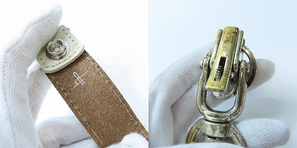 実際に弊社で買取させて頂いたNO ID./ノーアイディー レザーベルト ベルトループキーホルダー付きの画像 9枚目