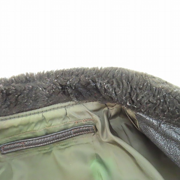 実際に弊社で買取させて頂いたSchott/ショット G-1 フライトレザージャケット/フライトジャケット/革ジャンの画像 7枚目