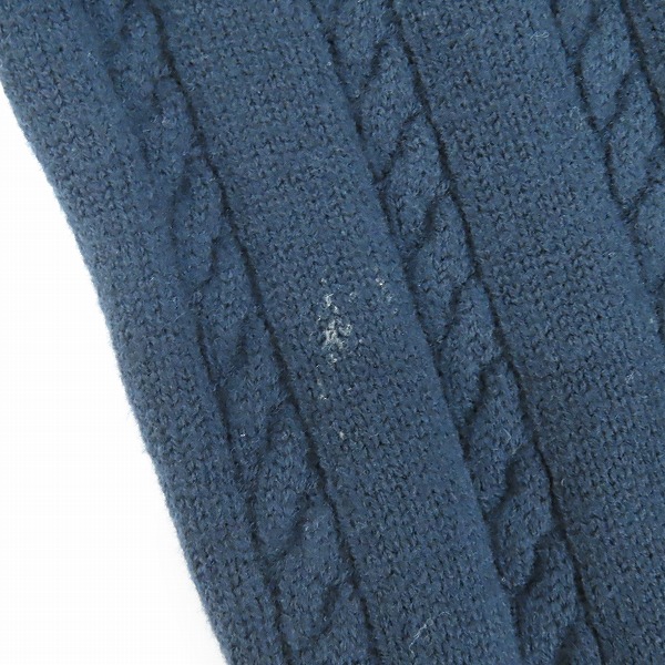 実際に弊社で買取させて頂いたLANVIN/ランバン Vネックケーブル編みニット Sの画像 6枚目