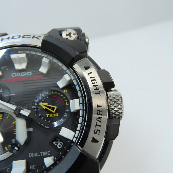 実際に弊社で買取させて頂いたG-SHOCK/Gショック MASTER OF G FROGMAN/フロッグマン Bluetooth 電波ソーラー GWF-A1000-1A2JFの画像 7枚目