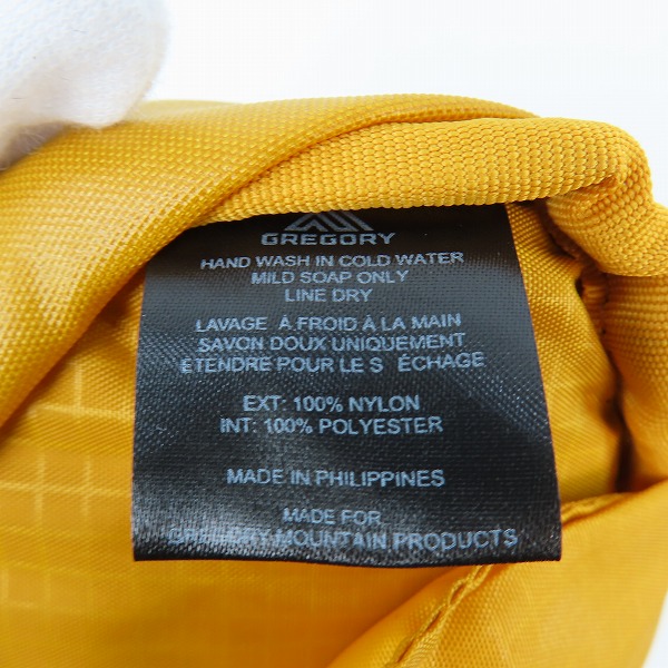 実際に弊社で買取させて頂いた【未使用】GREGORY/グレゴリー ナノ  ウエストパック/ボディバッグ ホーネットイエローの画像 6枚目