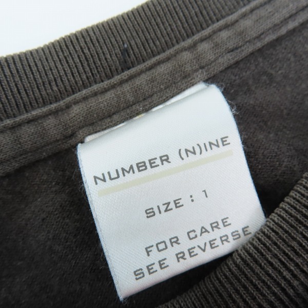 実際に弊社で買取させて頂いたNUMBER (N)INE/ナンバーナイン タイム期  穴空き加工 モザイク Ｔシャツ/1の画像 2枚目