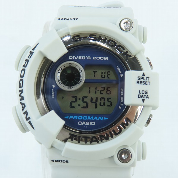 実際に弊社で買取させて頂いたG-SHOCK/Gショック FROGMAN/フロッグマン メンイン ホワイトグレー クォーツ 腕時計 DW-8200LG-8JR
