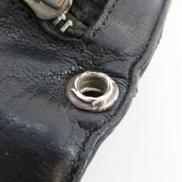 実際に弊社で買取させて頂いたCHROME HEARTS/クロムハーツ WAVE/ウェーブウォレット クロスボタン 財布の画像 6枚目