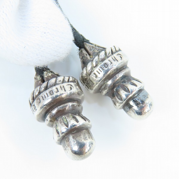 実際に弊社で買取させて頂いたCHROME HEARTS/クロムハーツ スモールCHクロスペンダントw/レザーブレードの画像 6枚目