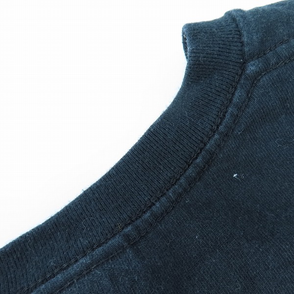 実際に弊社で買取させて頂いたA BATHING APE/アベイシングエイプ サルカモ シャーク ジップ/ZIP プリント コットン 半袖Tシャツ ブラック Lの画像 6枚目