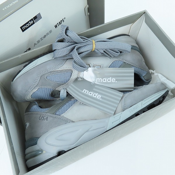 実際に弊社で買取させて頂いたWTAPS×NEW BALANCE/ダブルタップス×ニューバランス 990V2 スニーカー M990WT2/26の画像 7枚目