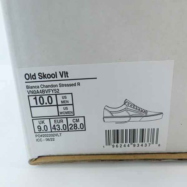 実際に弊社で買取させて頂いたVANS×Bianca Chandon/バンズ×ビアンカシャンドン ヴィンテージ加工 スニーカー VN0A4BVFY52 /28の画像 8枚目