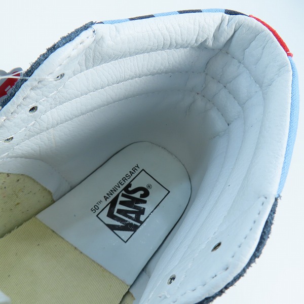 実際に弊社で買取させて頂いた【未使用】VANS/バンズ SK8-HI REISSUE 38/ 50th Anniversary/50周年記念 ハイカットスニーカー VN0A2XS1JSN/721277/26.5の画像 4枚目