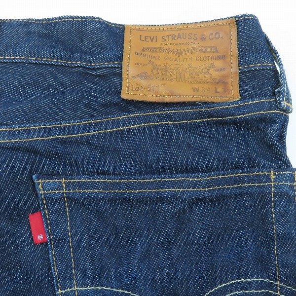 実際に弊社で買取させて頂いた Levi's/リーバイス 511 USA製/アメリカ製/赤耳デニムパンツ 04511-2596 W34L32の画像 9枚目