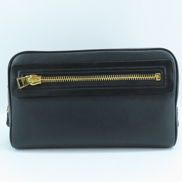 実際に弊社で買取させて頂いたTOM FORD/トムフォード レザー クラッチバッグの画像 1枚目