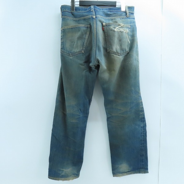 実際に弊社で買取させて頂いた【難有り】LEVI'S/リーバイス ヴィンテージ 501 66前期 ボタン裏刻印6/点々/スモールe ボタンフライ デニムパンツの画像 1枚目