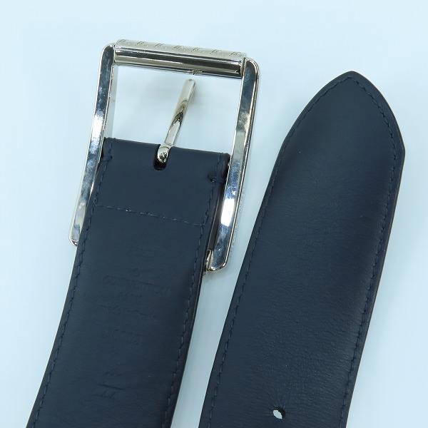 実際に弊社で買取させて頂いたLOUIS VUITTON  ルイヴィトン モノグラム サンチュール リヴェルソ Ｍ0003 レザーベルト ホワイト 110/44の画像 2枚目