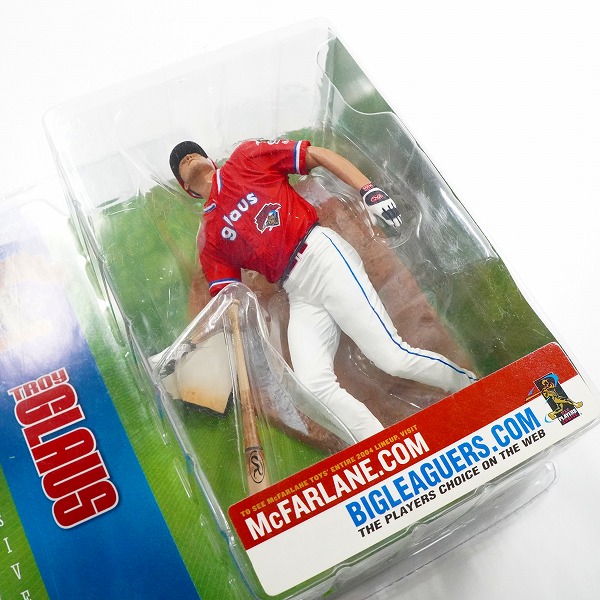実際に弊社で買取させて頂いた【未開封】McFARLANE TOYS/マクファーレントイズ ビッグリーグ ホームランチャレンジ 2003 TROY GLAUS フィギュアの画像 3枚目