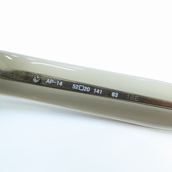 実際に弊社で買取させて頂いた999.9/フォーナインズ ウェリントン メガネフレーム アイウェア AP-14の画像 3枚目