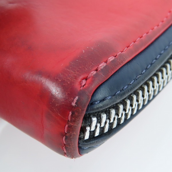 実際に弊社で買取させて頂いた【インボイス原本】CHROME HEARTS/クロムハーツ REC F 3PTCH/REC-F ZIP 3セメタリークロスパッチ ウォレット  レッドの画像 8枚目