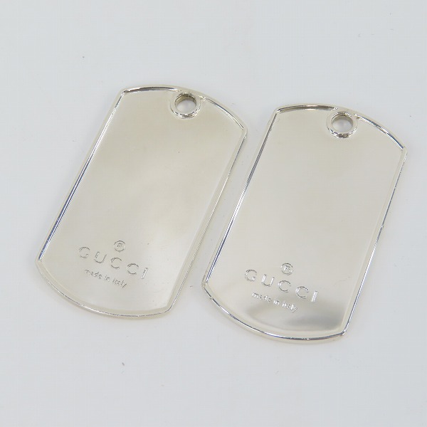 実際に弊社で買取させて頂いたGUCCI/グッチ ドッグタグ ロゴ プレート ペンダントトップ
