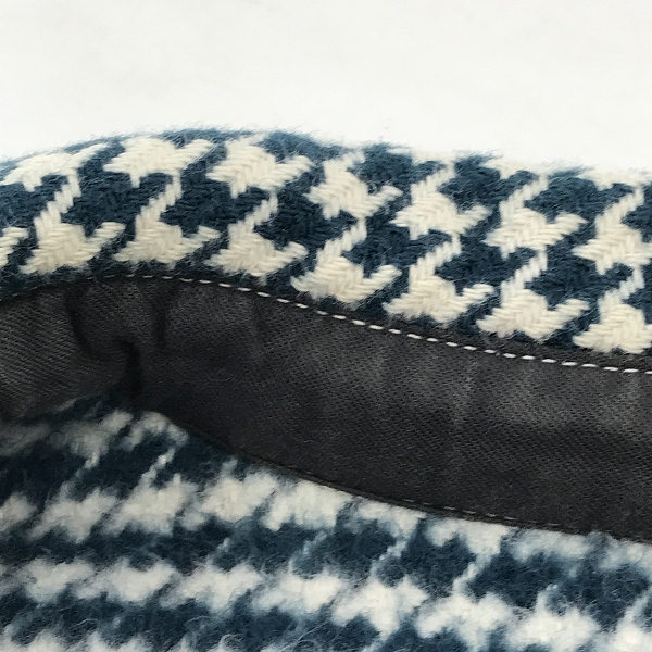 実際に弊社で買取させて頂いたTHE FLAT HEAD/フラットヘッド 千鳥格子総柄 長袖フランネルシャツ/36の画像 7枚目