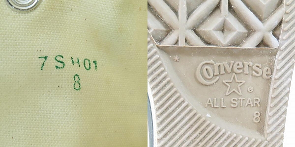 実際に弊社で買取させて頂いたCONVERSE/コンバース ALL STAR/オールスター DOLLAR ハイカットスニーカー/8の画像 5枚目