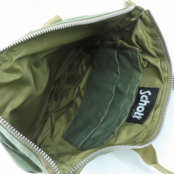 実際に弊社で買取させて頂いたSchott/ショット COTTON PADDED UTILITY BAG/コットンパデッド ユーティリティーバッグ 3wayショルダーバッグ 3169049の画像 3枚目