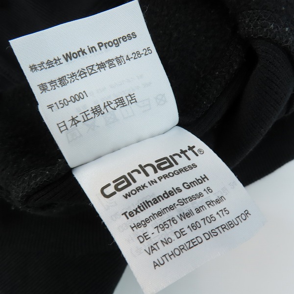 実際に弊社で買取させて頂いたCarhartt/カーハート  ハーフジップアメリカンスクリプトスウェットシャツ/I027014/Lの画像 5枚目