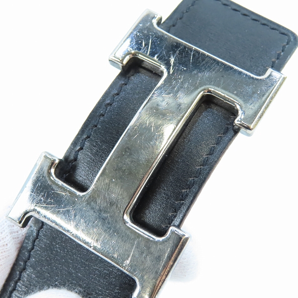 実際に弊社で買取させて頂いたHERMES/エルメス コンスタンス/Hロゴバックル/□G刻印 リバーシブル レザーベルト の画像 6枚目