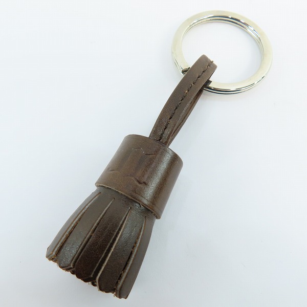 実際に弊社で買取させて頂いたJOHN LOBB/ジョンロブ  POMPOM KEYRING/キーホルダー キーリング ダークブラウン