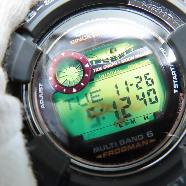 実際に弊社で買取させて頂いたG-SHOCK/Gショック FROGMAN MAGMA OCEAN フロッグマン 35周年 ウォッチ/腕時計 GWF-1035F-1JRの画像 5枚目