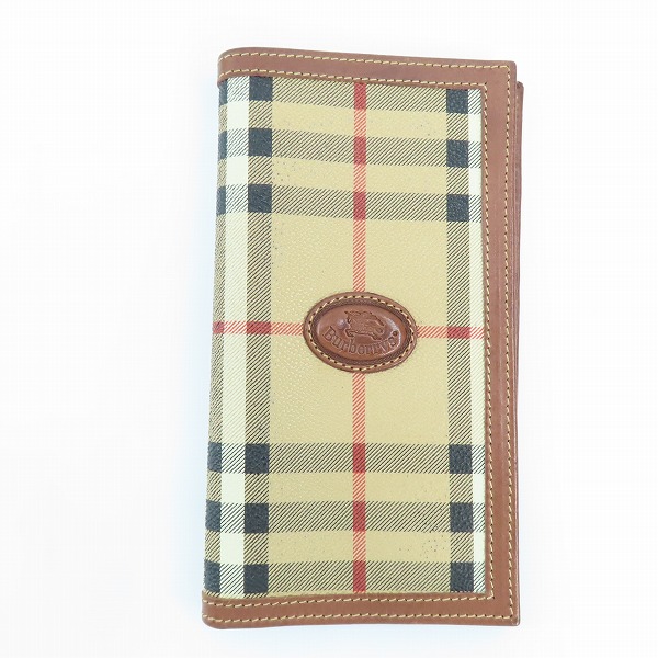実際に弊社で買取させて頂いたBurberrys/バーバリーズ シャドーホース ノバチェック 二つ折り長財布/ロングウォレット