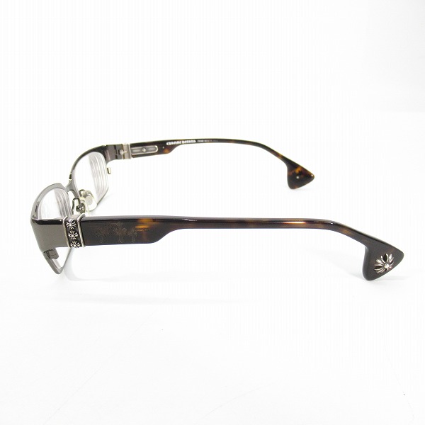 実際に弊社で買取させて頂いたCHROME HEARTS/クロムハーツ DIXON YU-A メガネフレーム アイウェア DB-DTの画像 1枚目
