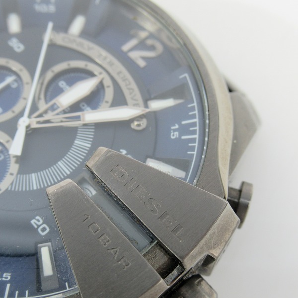実際に弊社で買取させて頂いたDIESEL/ディーゼル ONLY THE BRAVE クロノグラフ DZ-4329【動作未確認】の画像 5枚目