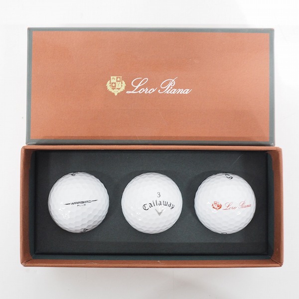 実際に弊社で買取させて頂いたLoro Piana × Callaway /ロロピアーナｘキャロウェイ Warbird Plus ゴルフボール ホワイト 1スリーブ/3個