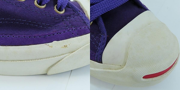 実際に弊社で買取させて頂いたCONVERSE/コンバース JACK PURCELL VELVET OX/ジャックパーセル ベルベット 1T491/27の画像 6枚目