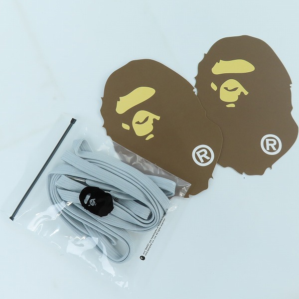 実際に弊社で買取させて頂いたA BATHING APE/アベイジングエイプ BAPE STA ローカットスニーカー OZXSHMX91013K/27.5の画像 8枚目