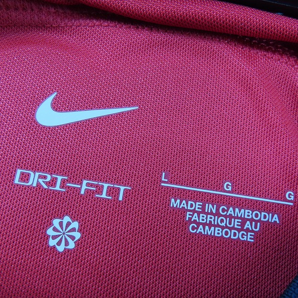 実際に弊社で買取させて頂いた【未使用】NIKE/ナイキ 鹿島アントラーズ レプリカユニフォーム Jリーグクラブチャンピオンシップ当選証明書付 FN8544-687/Lの画像 2枚目