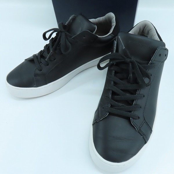 実際に弊社で買取させて頂いたnano universe/ナノユニバース ダメリーノ レザー スニーカー ブラック NUC11SNK002KY /25