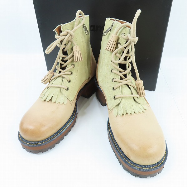 実際に弊社で買取させて頂いたglamb/グラム Quilt tassel boots/キルトタッセルブーツ スエード GB0320-AC02/2