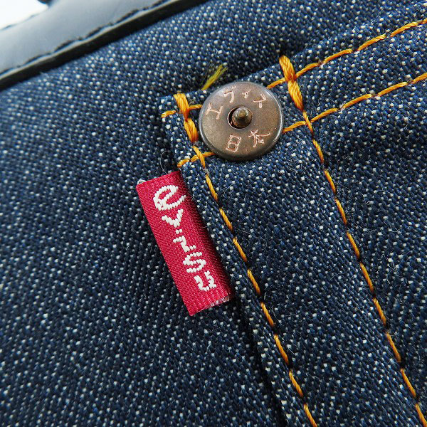 実際に弊社で買取させて頂いたEVISU GOLF/エビスゴルフ ゴルフバッグ ボストンバック スパイク収納 デニム×レザーの画像 3枚目