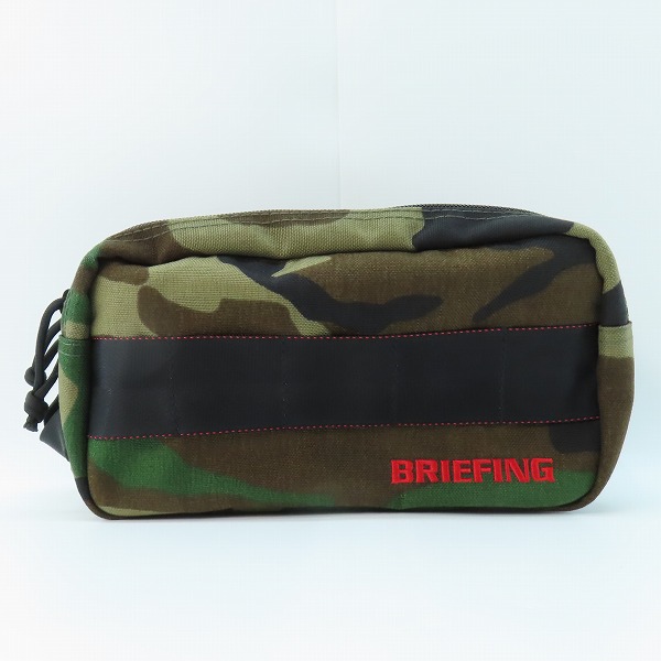 実際に弊社で買取させて頂いたBRIEFING/ブリーフィング ゴルフ DOUBLE ZIP POUCH-3/ダブルジップ ポーチ マルチポーチ BRG191A09